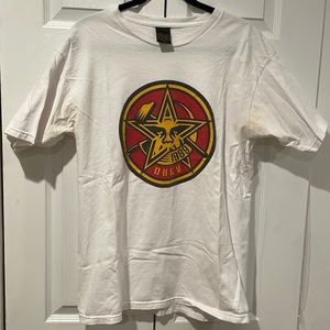 Obey Worldwide Men's Large White Graphic Tee Shirt
